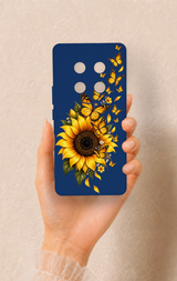 Honor Magic 7 Lite 5G Uyumlu Ayçiçeği Desenli Silikon Kılıf