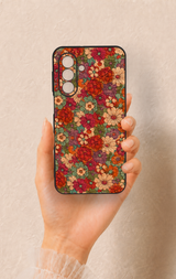 Samsung A17 Uyumlu Pastel Çiçek Bahçesi Desenli Silikon Kılıf