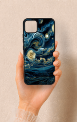 Realme C11 2021 Uyumlu Yıldızlı Gece Desenli Silikon Kılıf
