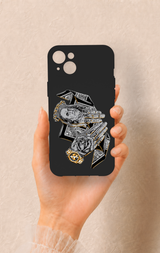 iPhone 14 Plus/15 Plus Uyumlu Self Made Desenli Silikon Kılıf