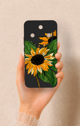Honor Magic 8 Lite Uyumlu Ay Çiçeği Desenli Silikon Kılıf