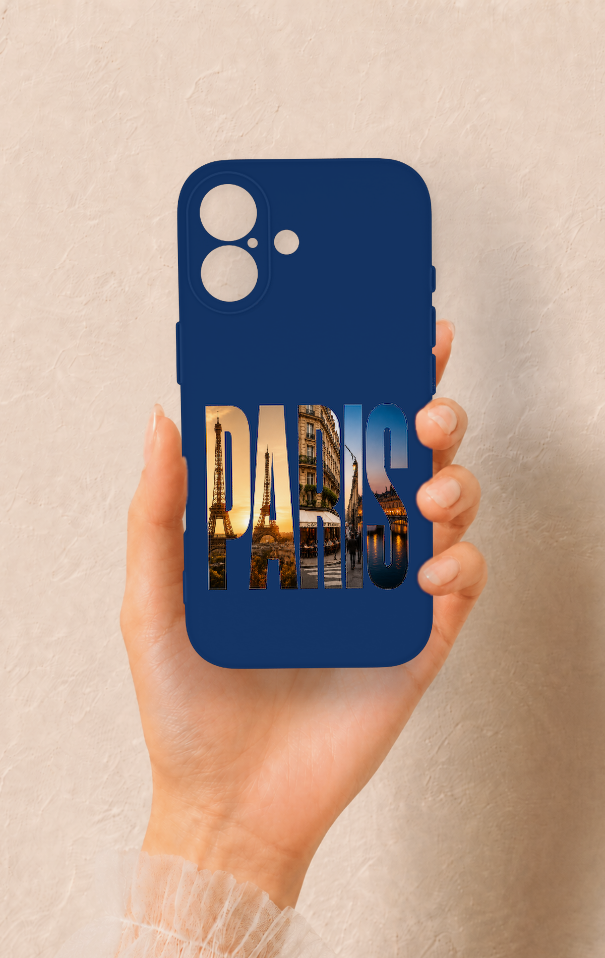 iPhone 17 Uyumlu Paris Desenli Silikon Kılıf