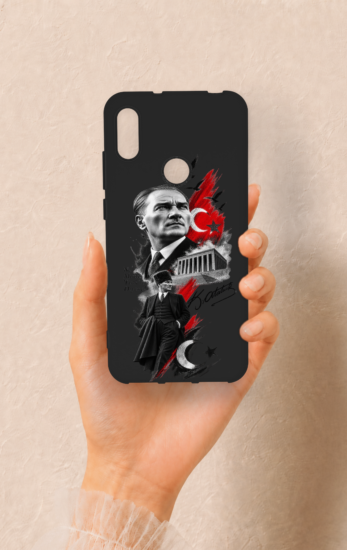 Huawei Y6 2019 Uyumlu Atatürk Anıtkabir Desenli Silikon Kılıf