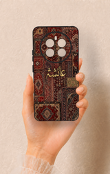 Realme 12 4G Uyumlu Vintage Halı Desenli Silikon Kılıf