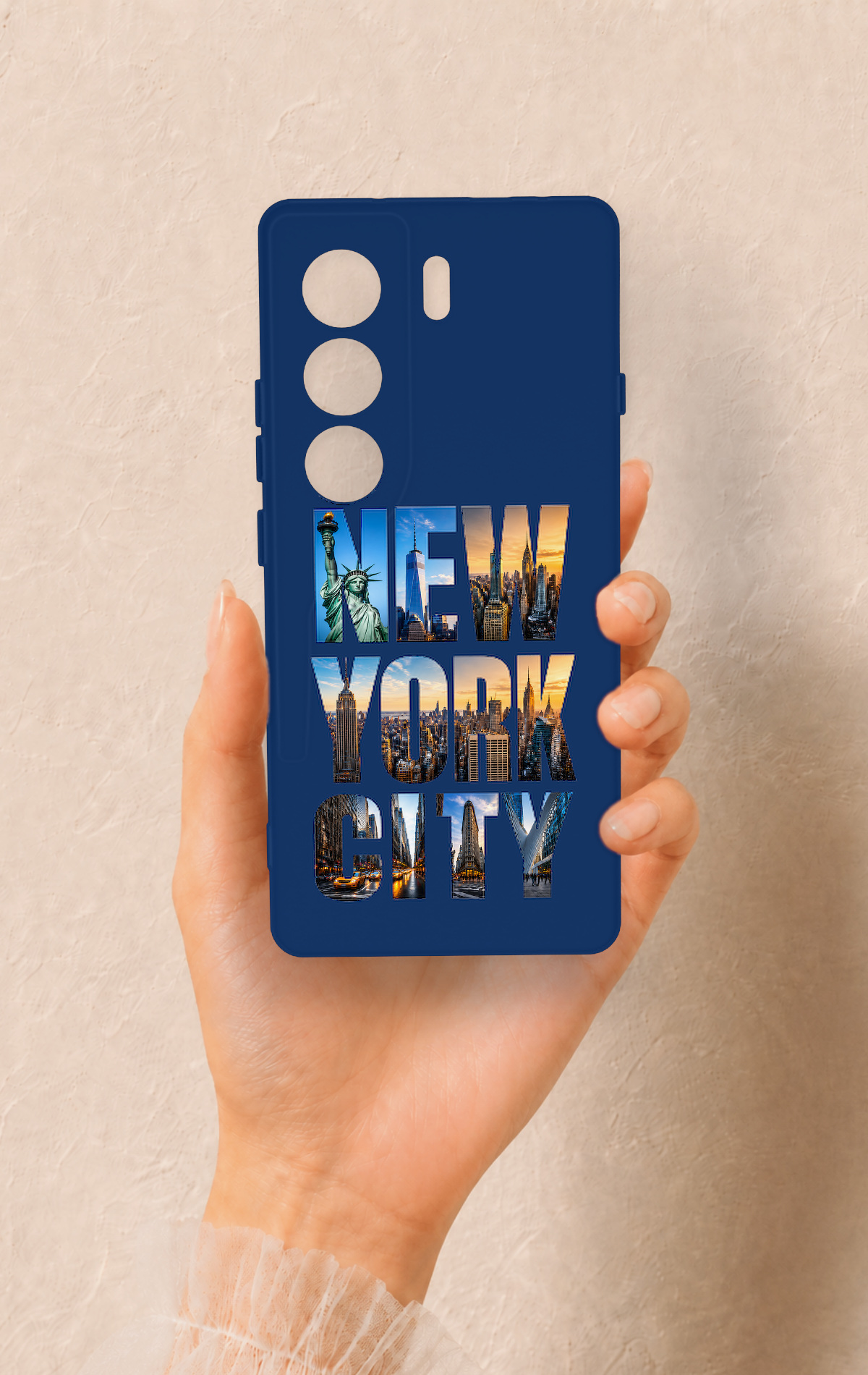 Tecno Camon 40 4G Uyumlu New York City Desenli Silikon Kılıf