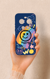 Xiaomi Mi 17 Ultra Uyumlu Happing Smile Desenli Silikon Kılıf