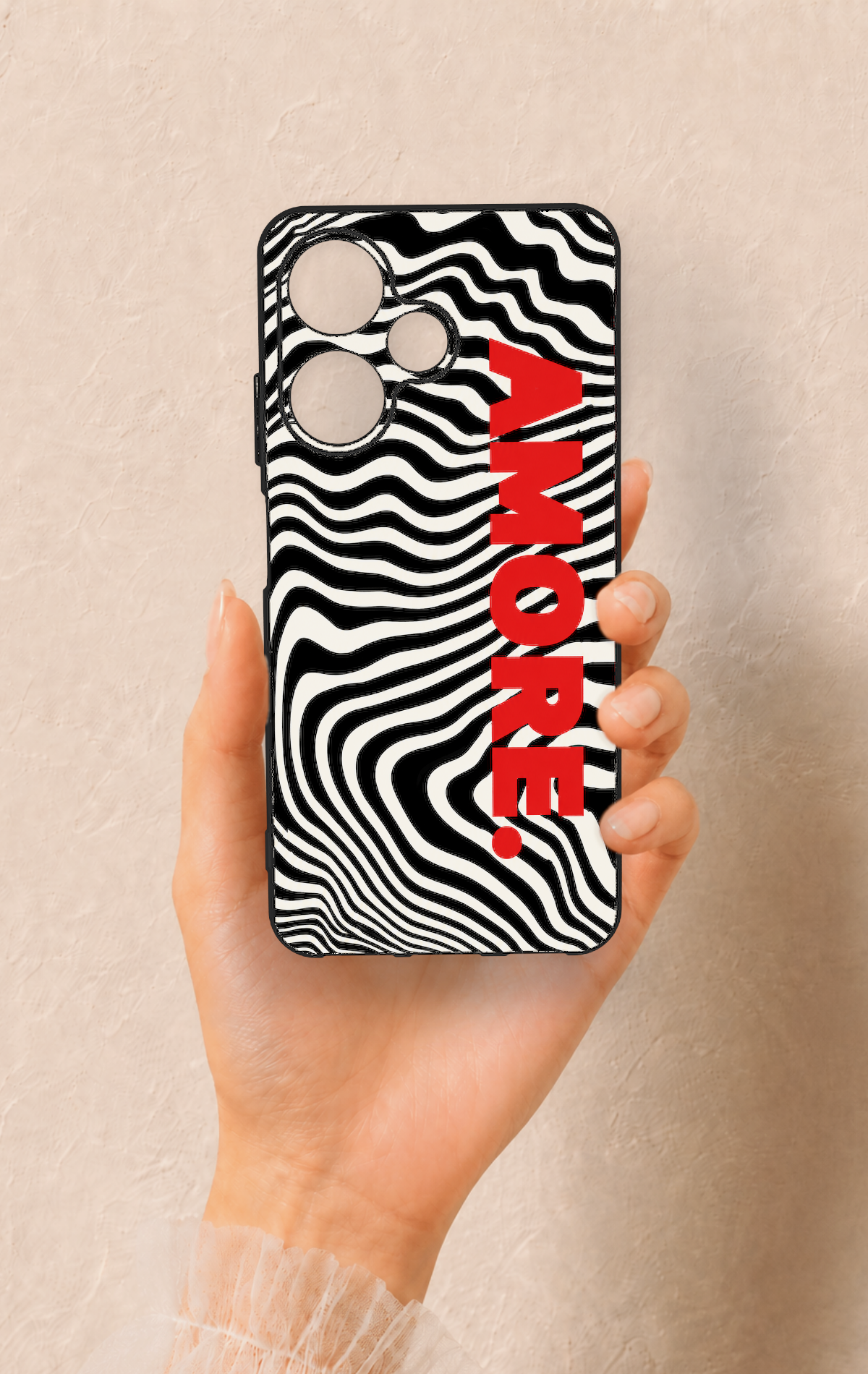 İnfinix Hot 30i Uyumlu Zebra Amore Desenli Silikon Kılıf
