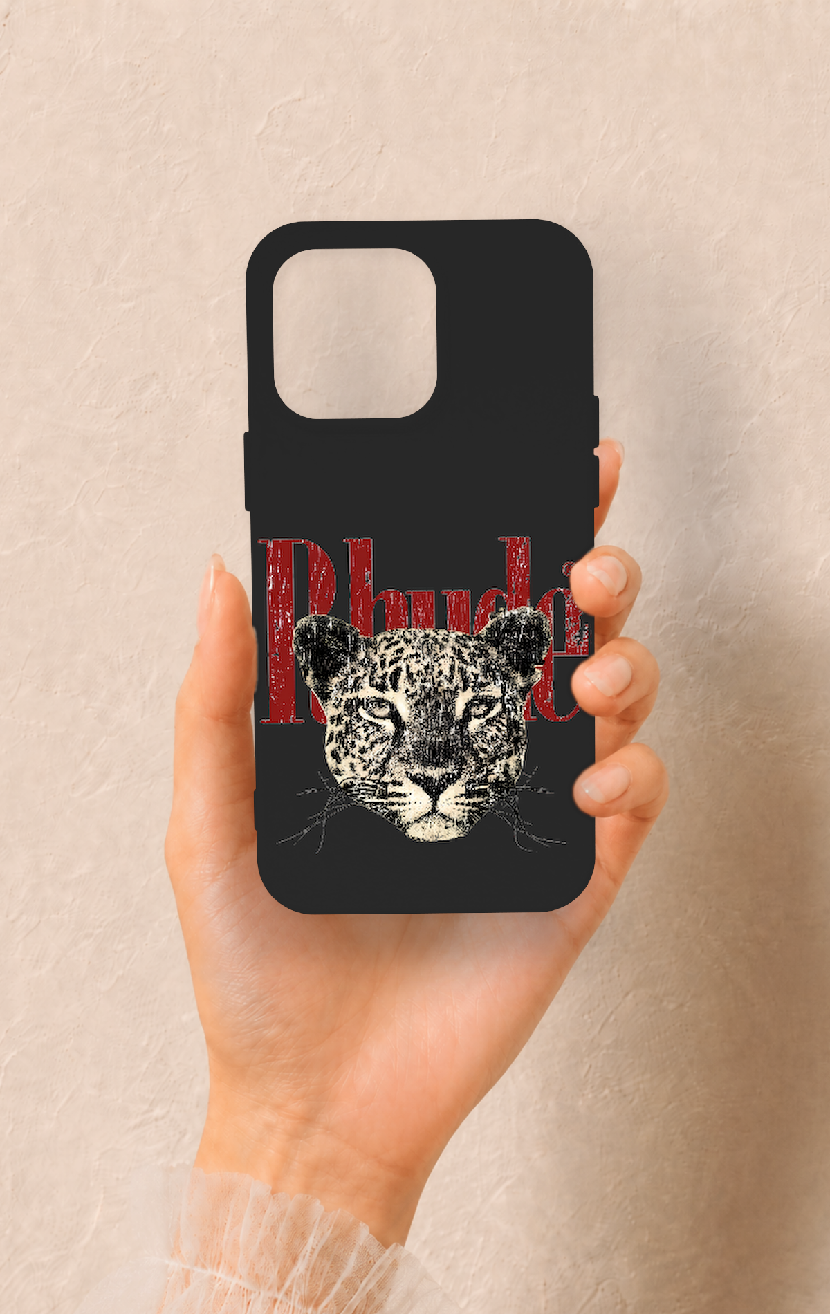 iPhone 15 Pro Max Uyumlu Rhude Desenli Silikon Kılıf