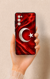 Samsung S20Fe Uyumlu Türk Bayrağı Desenli Silikon Kılıf