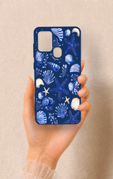 Samsung A21S Uyumlu Deniz Kabuğu Desenli Silikon Kılıf
