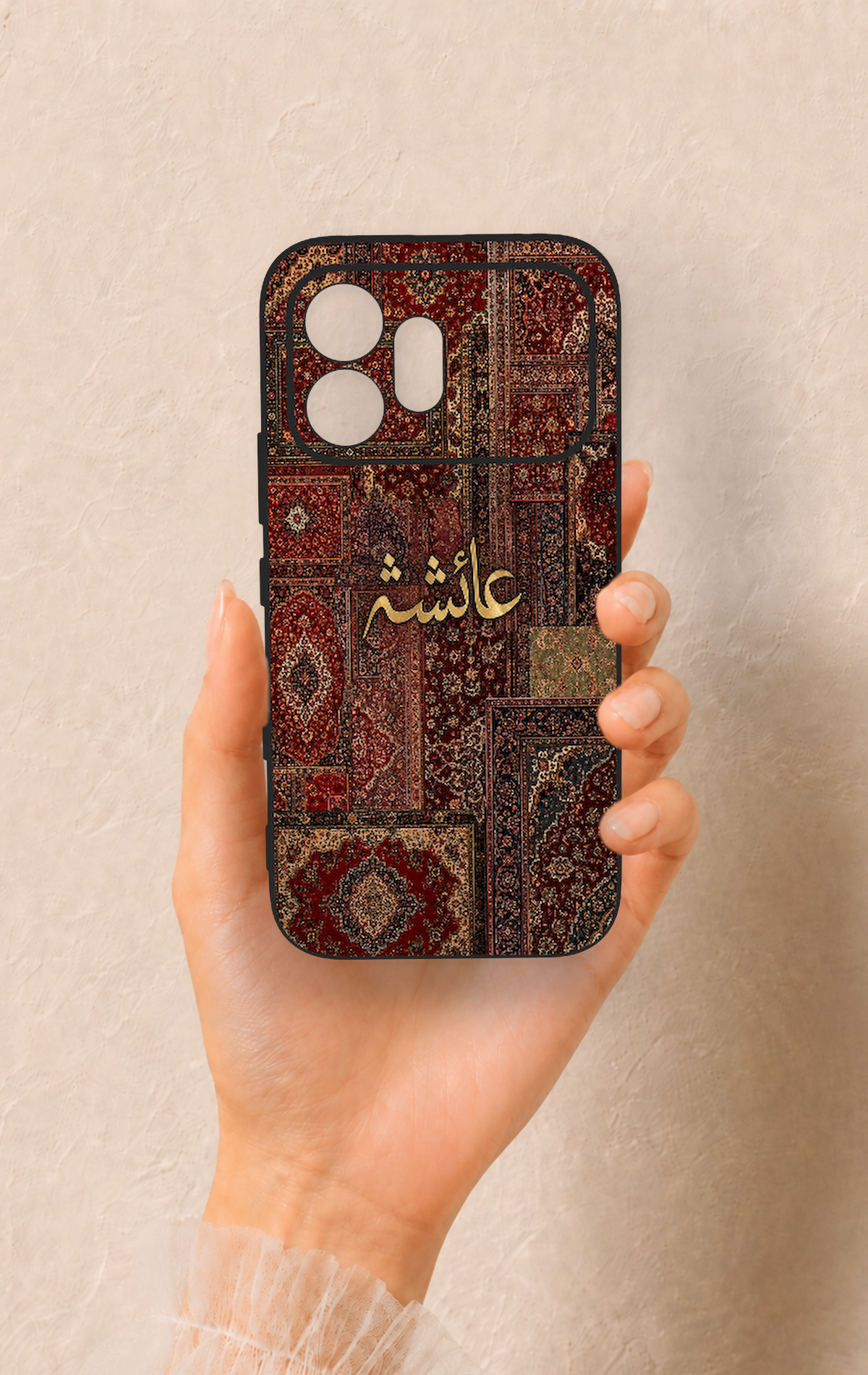 Honor 600 Uyumlu Vintage Halı Desenli Silikon Kılıf