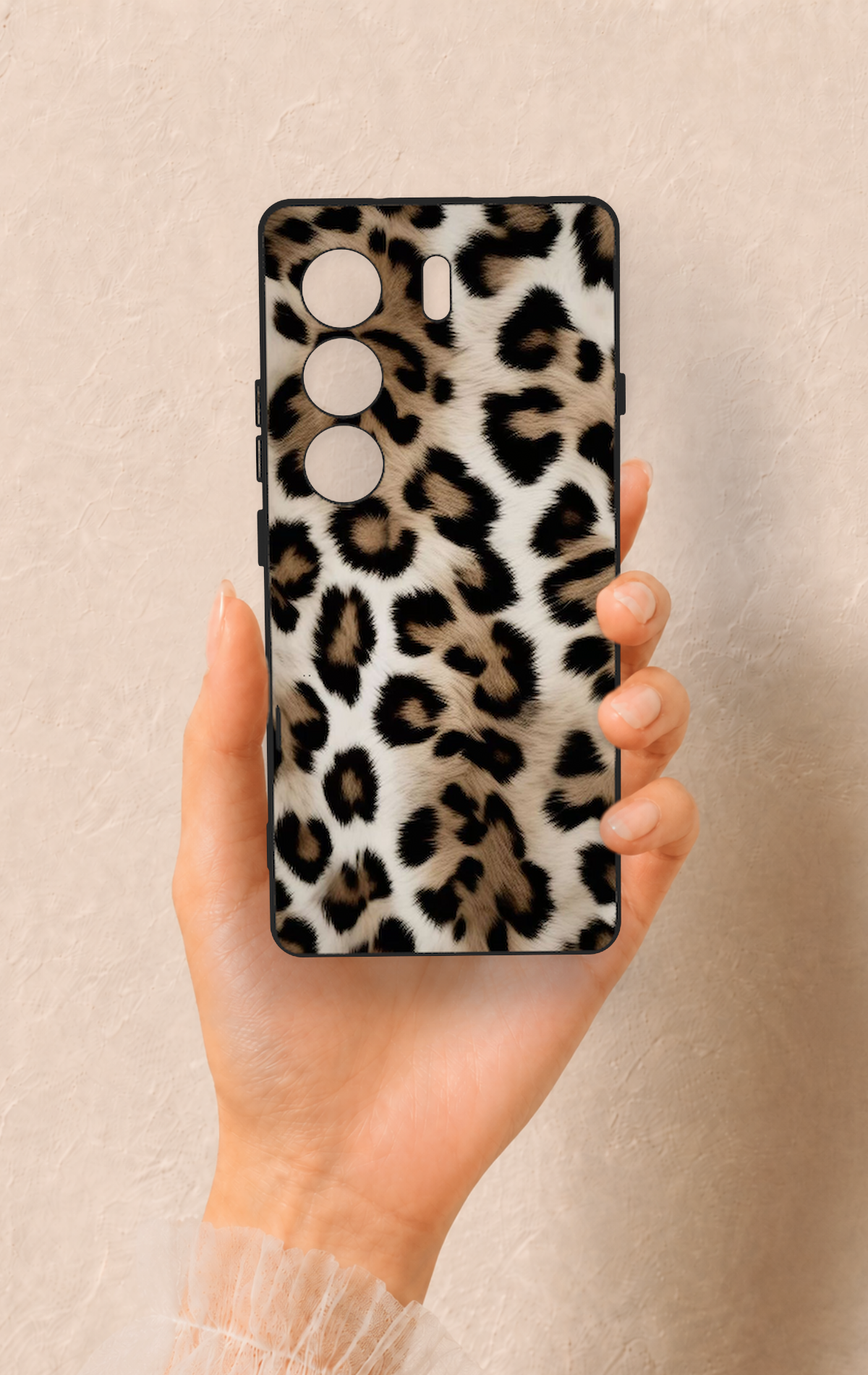 Tecno Camon 40 4G Uyumlu Leopar Derisi Desenli Silikon Kılıf