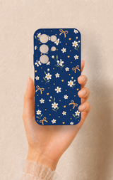 Realme C85 5G Uyumlu Papatya Fiyonk Desenli Silikon Kılıf