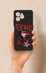 Omix x6 Uyumlu Sync Die Desenli Silikon Kılıf