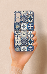 Vivo Y05 4G Uyumlu Mozaik Çini Desenli Silikon Kılıf
