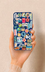 Samsung-S21FE Uyumlu Summer Vibes Desenli Silikon Kılıf