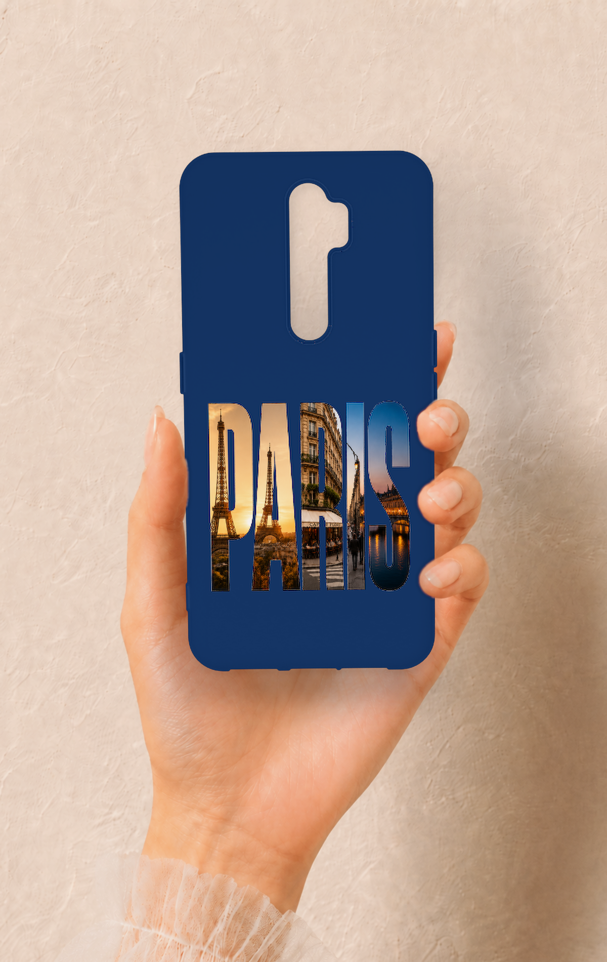 Oppo A5 2020 Uyumlu Paris Desenli Silikon Kılıf