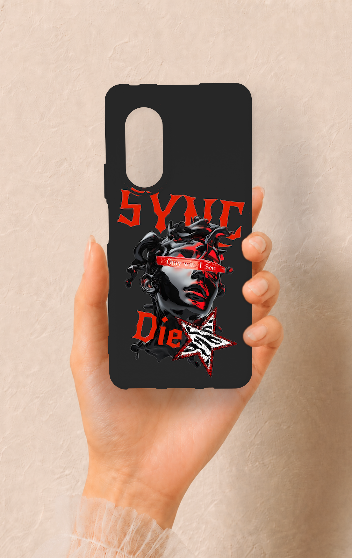 Huawei Nova 9Se Uyumlu Sync Die Desenli Silikon Kılıf