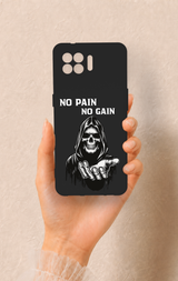 Oppo Reno 4 Lite Uyumlu No Pain No Gain Desenli Silikon Kılıf
