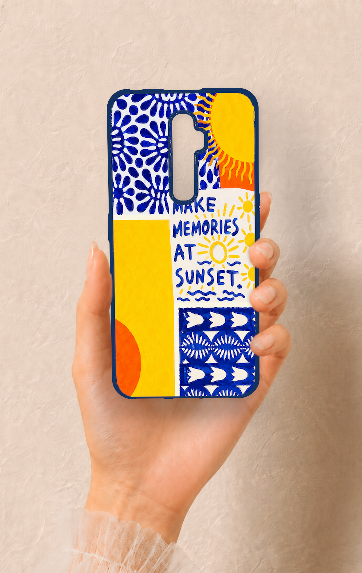 Oppo Reno 2Z Uyumlu Sunset Desenli Silikon Kılıf