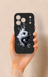 iPhone 17 Pro Uyumlu İyi ve Kötü Desenli Silikon Kılıf