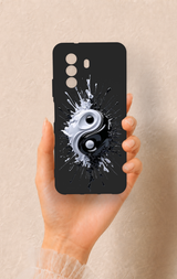 Huawei Nova Y70 Uyumlu İyi ve Kötü Desenli Silikon Kılıf