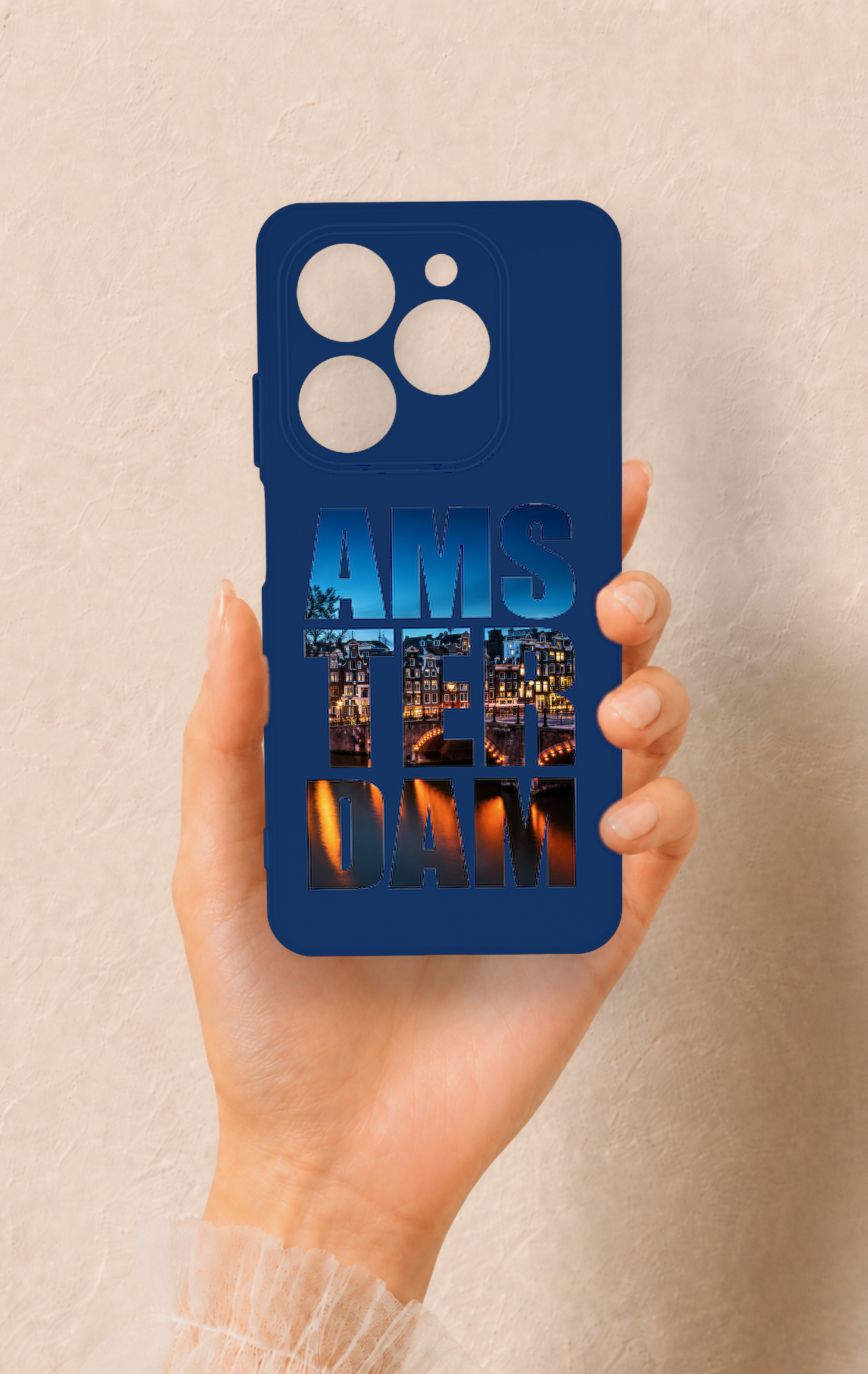 Tecno Spark 20C Uyumlu Amsterdam Desenli Silikon Kılıf