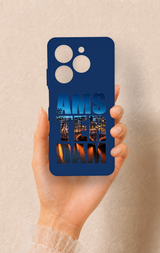 Tecno Spark 20C Uyumlu Amsterdam Desenli Silikon Kılıf