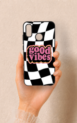 Huawei P20 Lite Uyumlu Black Good Vibes Desenli Silikon Kılıf