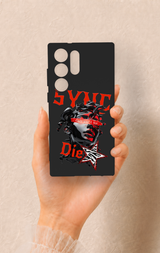 Samsung S23 Ultra Uyumlu Sync Die Desenli Silikon Kılıf