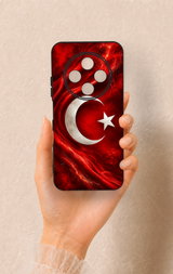 Tecno Spark 30C Uyumlu Türk Bayrağı Desenli Silikon Kılıf