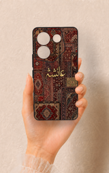Tecno Camon 20 Pro Uyumlu Vintage Halı Desenli Silikon Kılıf