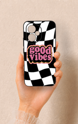 Honor 400 Uyumlu Black Good Vibes Desenli Silikon Kılıf