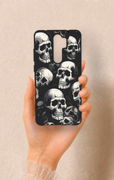 Redmi Note 8 Pro Uyumlu Kuru Kafa Desenli Silikon Kılıf