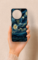 Realme 11 Uyumlu Yıldızlı Gece Desenli Silikon Kılıf