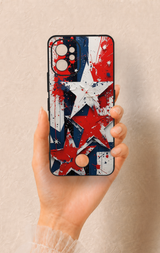 Reeder S19 Max Pro Uyumlu Star Flag Desenli Silikon Kılıf