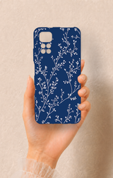 Redmi Note 11S Uyumlu İnce Yaprak Dalı Desenli Silikon Kılıf