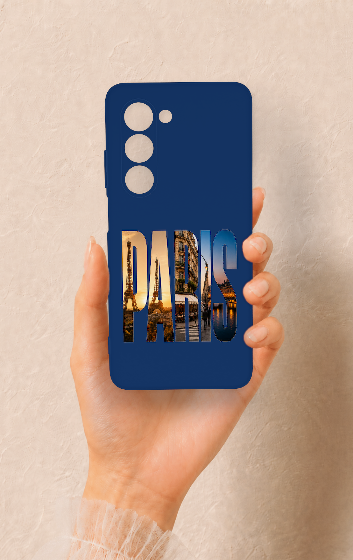 Oppo A5 5G Uyumlu Paris Desenli Silikon Kılıf