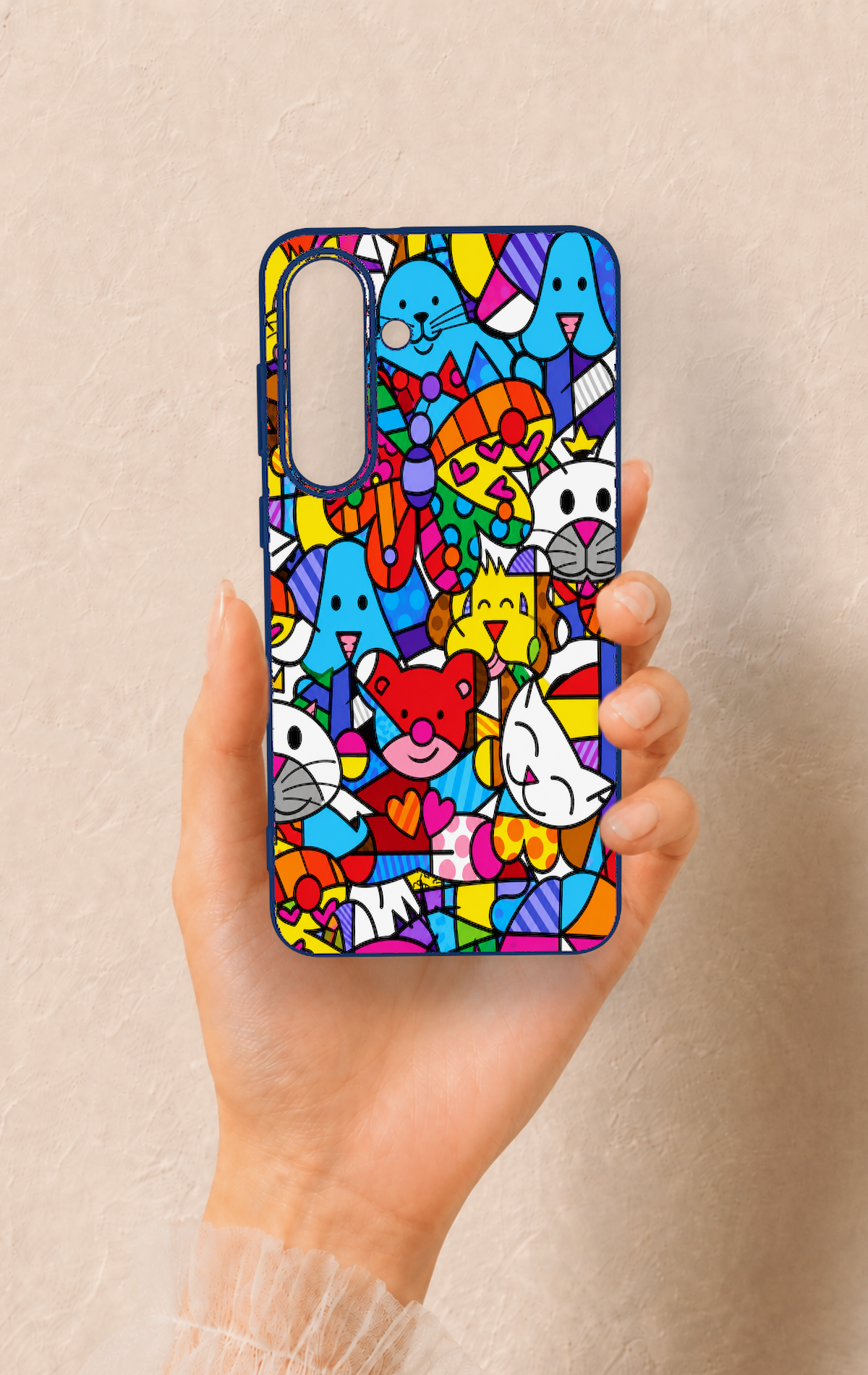 Samsung S25Fe Uyumlu Britto Garden Desenli Silikon Kılıf