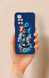 Redmi 10 2022 Uyumlu Anchor Desenli Silikon Kılıf