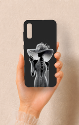 Samsung A70 Uyumlu Lady Desenli Silikon Kılıf