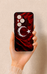 Honor 400 Pro Uyumlu Kurt Türk Bayrağı Desenli Silikon Kılıf