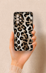 Samsung A52 Uyumlu Leopar Derisi Desenli Silikon Kılıf