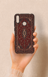 Huawei Y7 2019 Uyumlu Acem Halı Desenli Silikon Kılıf