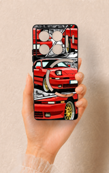 İnfinix Gt 20 Pro Uyumlu Kırmızı Supra Desenli Silikon Kılıf