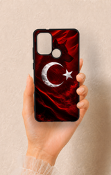 Casper Via F20 Uyumlu Kurt Türk Bayrağı Desenli Silikon Kılıf