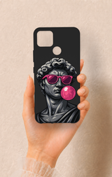 Realme C25 Uyumlu Pop David Desenli Silikon Kılıf