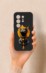 Tecno Camon 50 4G Uyumlu Mısırlı Kedi Tanrısı Desenli Silikon Kılıf