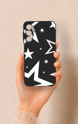 Samsung A24 Uyumlu Siyah Mega Star Desenli Silikon Kılıf