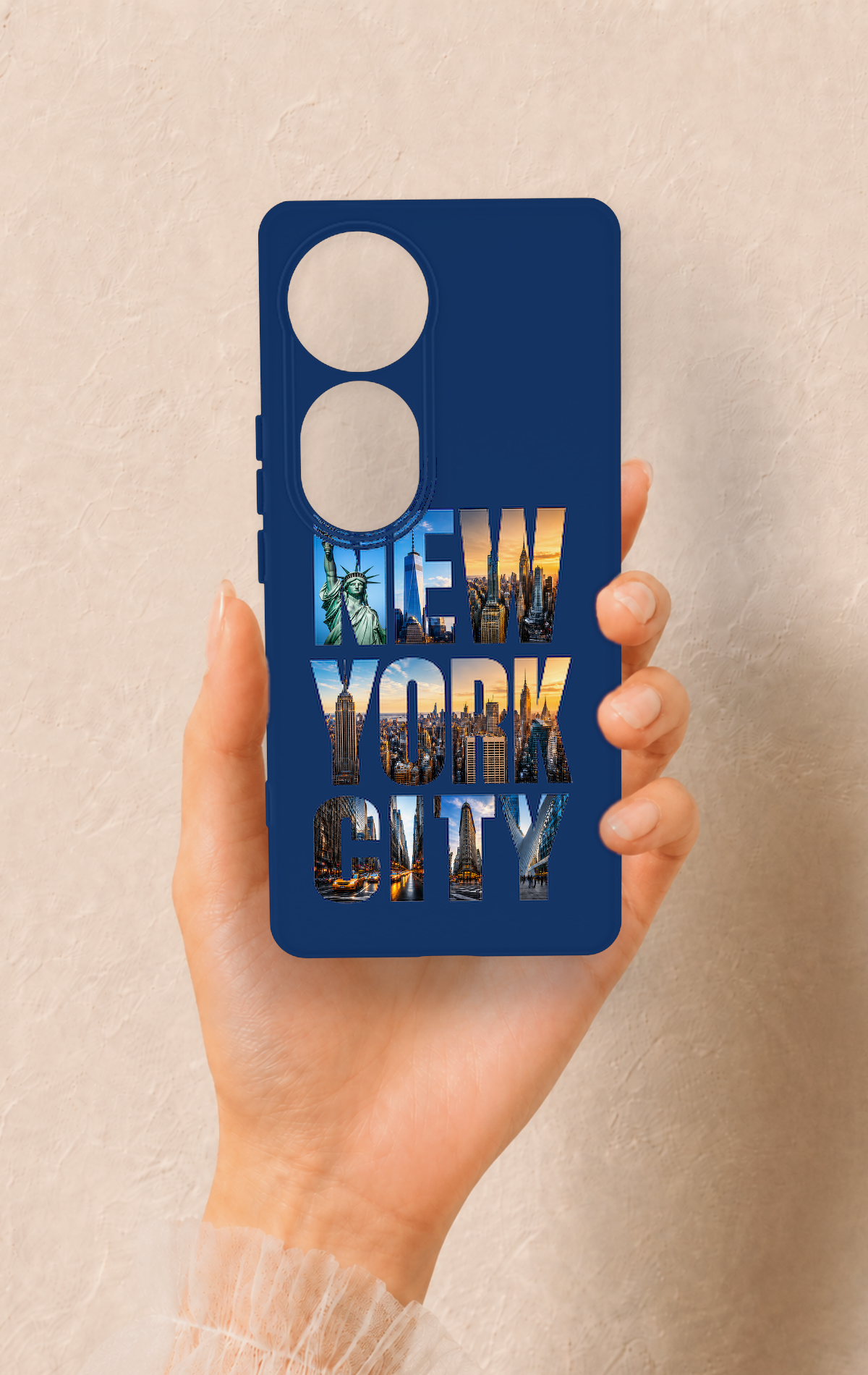 Vivo V40 Uyumlu New York City Desenli Silikon Kılıf